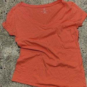 Coral VNeck Tshirt